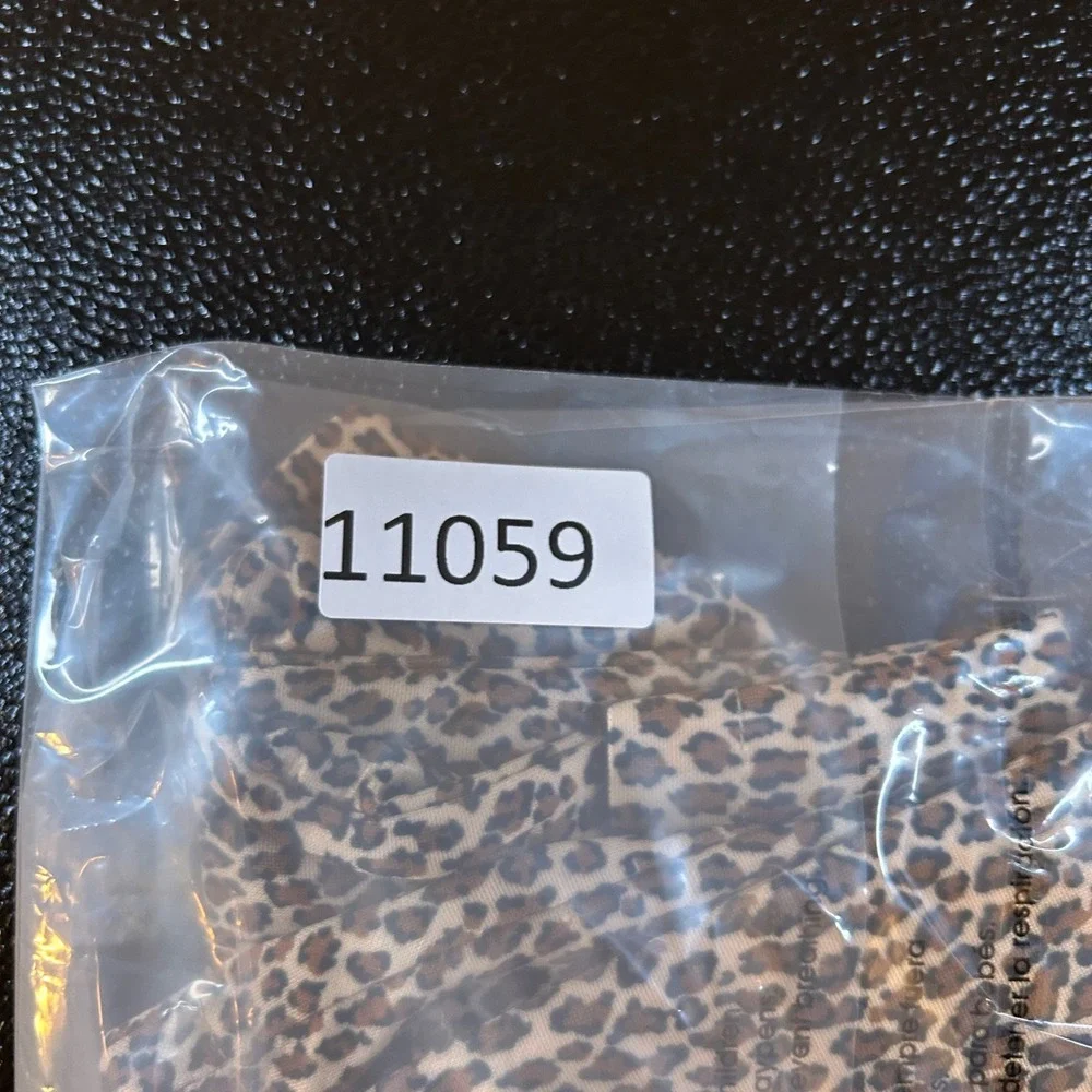 Lillian Vernon Leopard Print‎ Two-Piece Set Spaghetti Strap Top Girls Medium